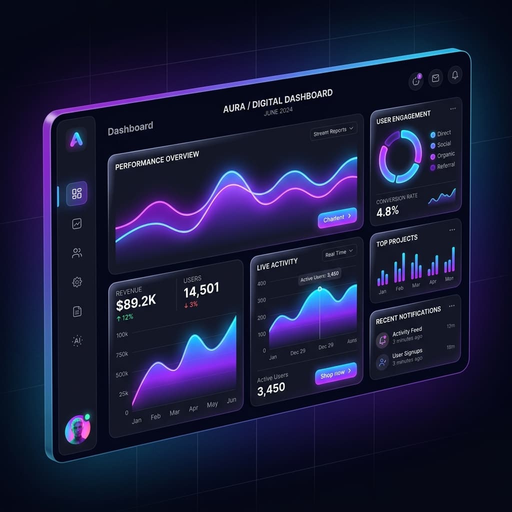 UI/UX Design Dashboard Showcase